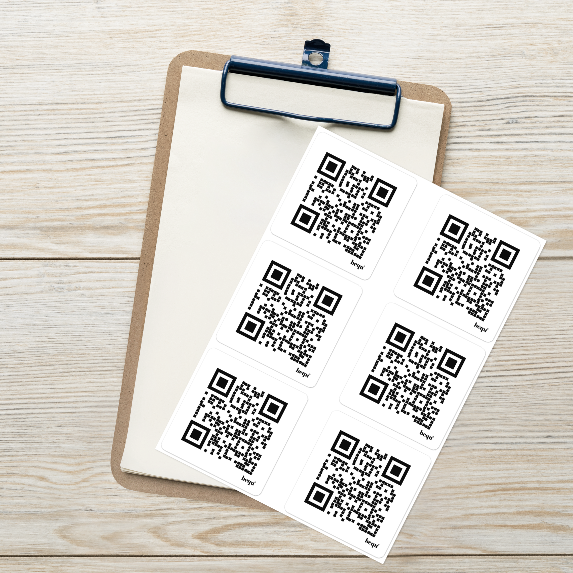 QR-Code Aufkleber/Sticker (12 Stück)