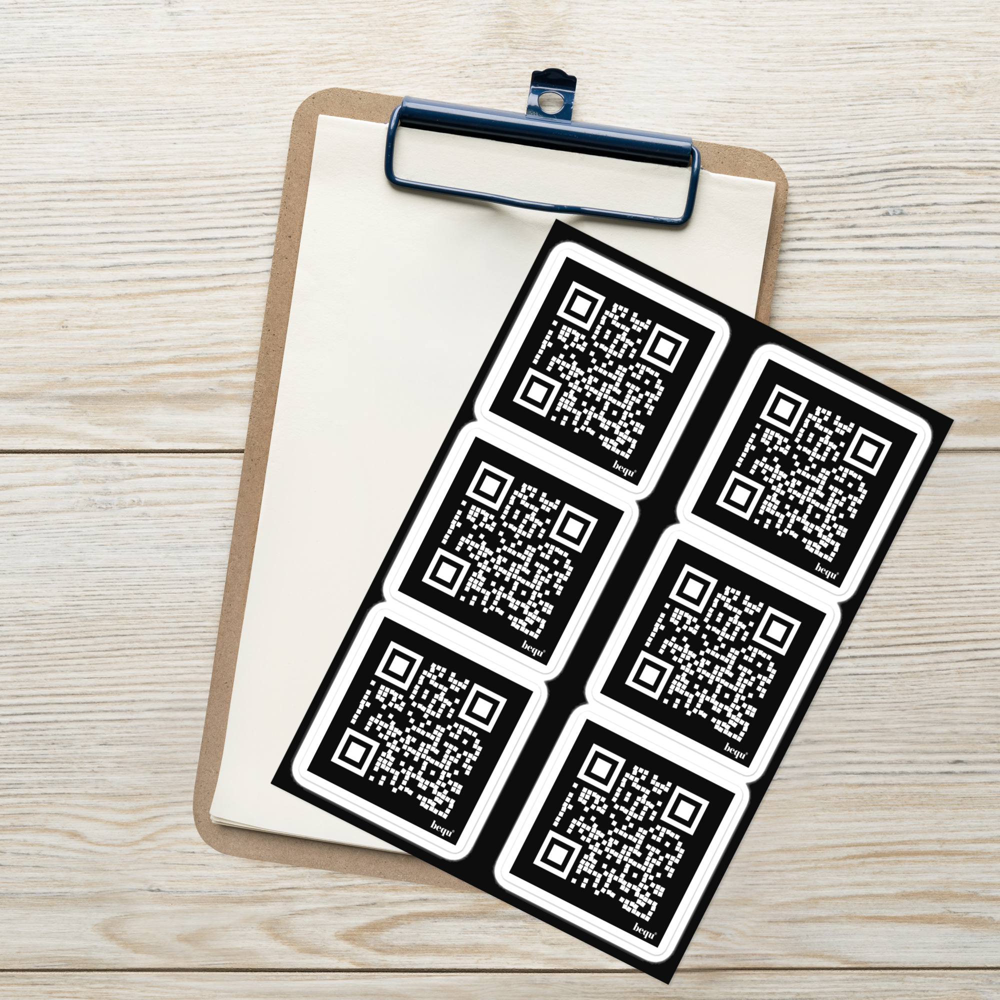 QR-Code Aufkleber/Sticker (12 Stück)