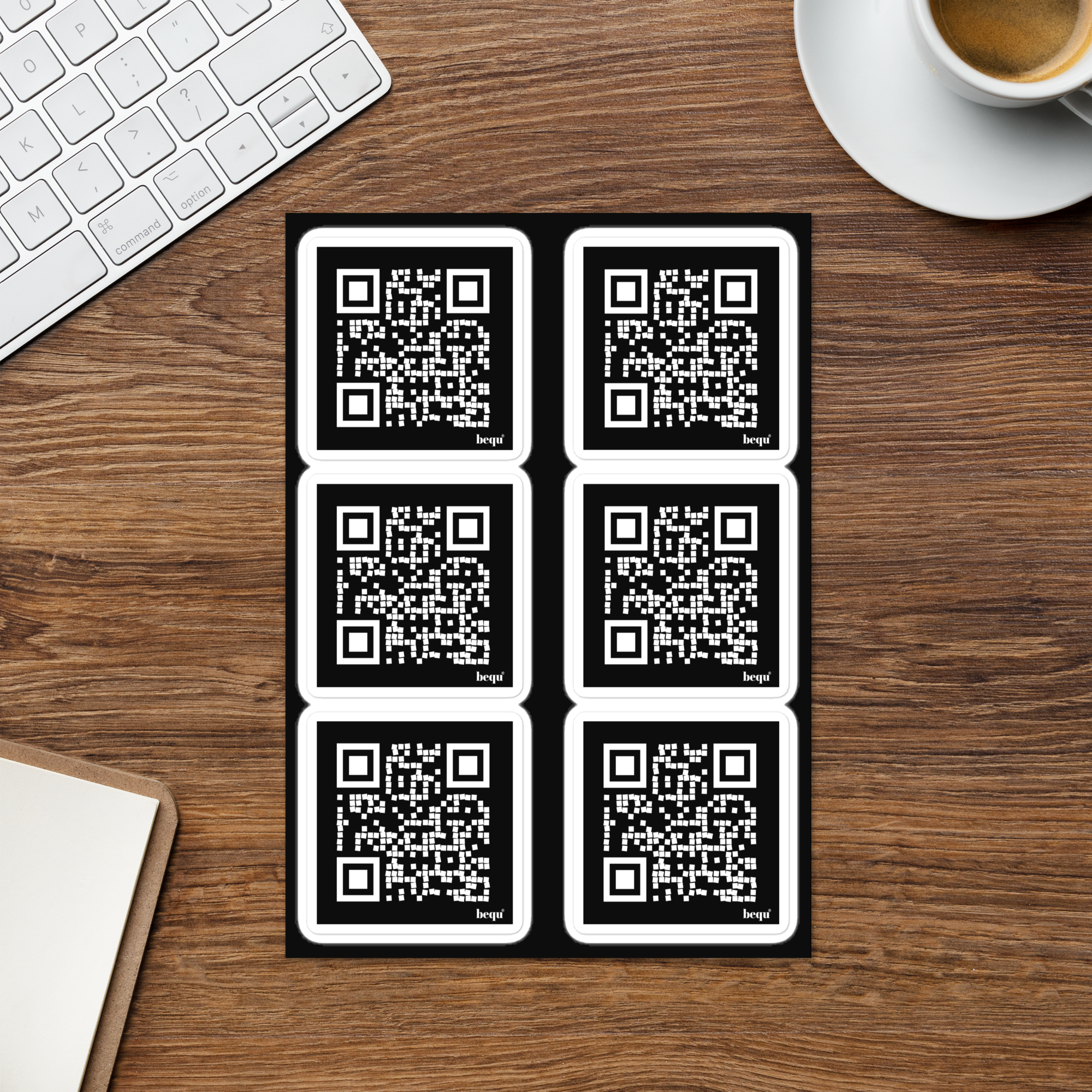QR-Code Aufkleber/Sticker (12 Stück)